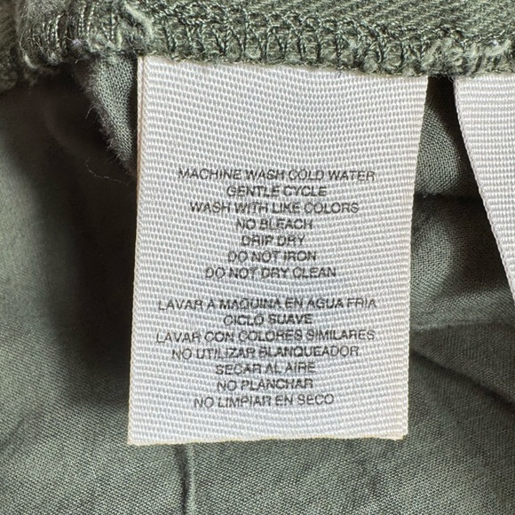 Rachel Roy Olive Green Button Front Utility Mini Skirt - Size 4 - Picture 3 of 5